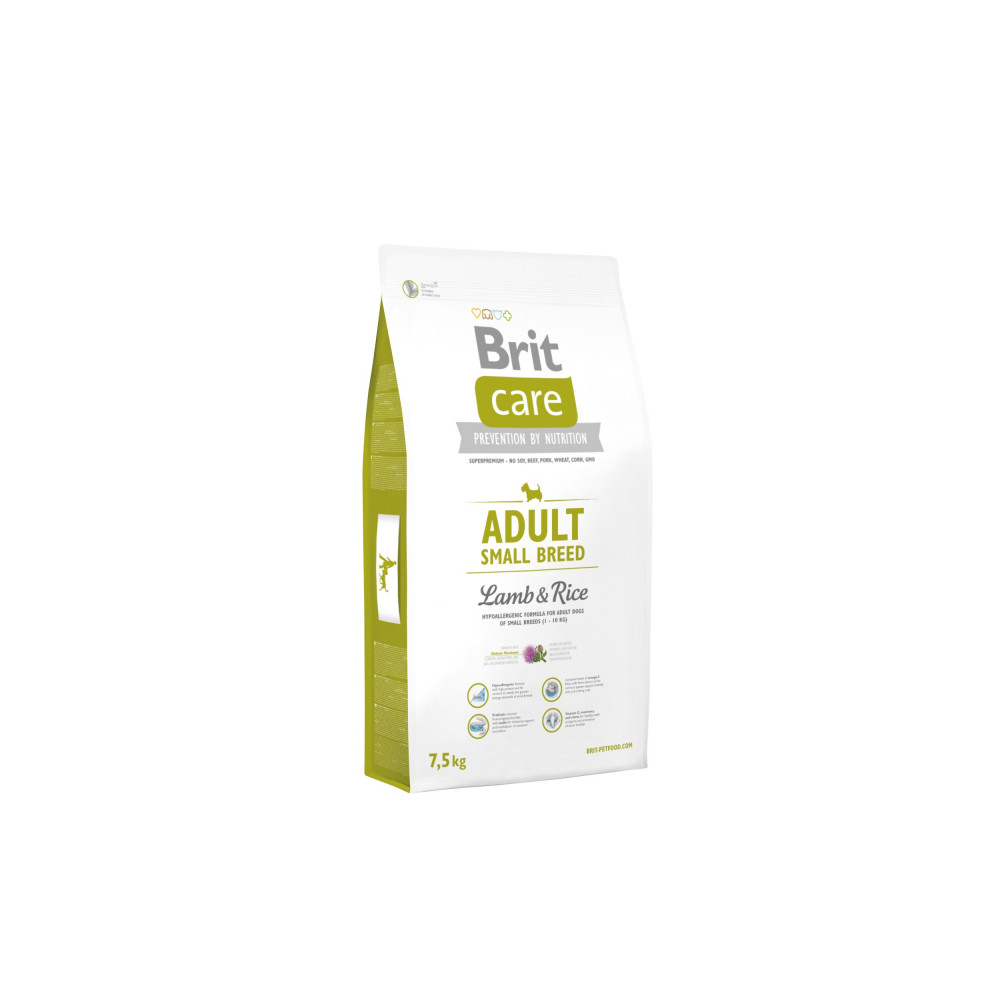 Brit Care Ad Sm Br Lamb & Rice 7,5 KG