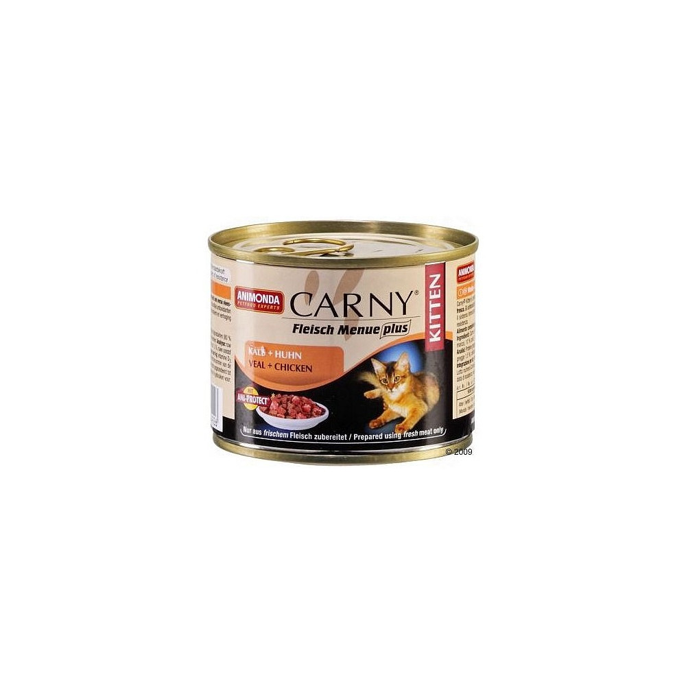 ANIMONDA CARNY KITTEN CIELĘCINA I KURCZAK 200 G ANIMONDA CARNY KITTEN CIELĘCINA I KURCZAK 200 G