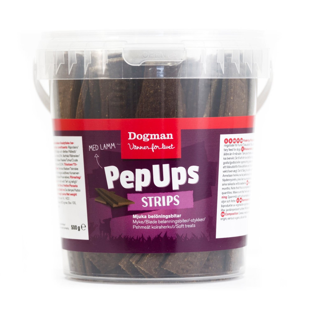 DOGMAN PEP UPS STRIPS JAGNIĘCINA 500G DOGMAN PEP UPS STRIPS JAGNIĘCINA 500G