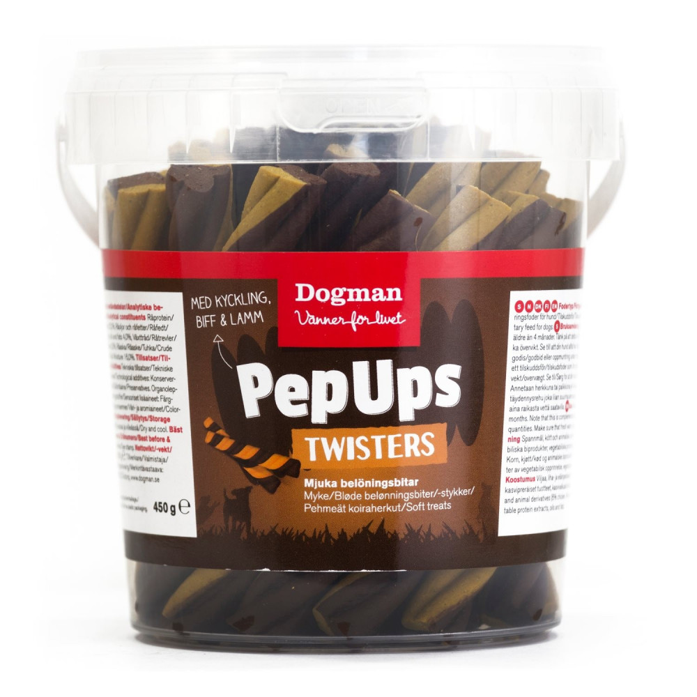 DOGMAN PEP UPS TWISTERS 450G DOGMAN PEP UPS TWISTERS 450G