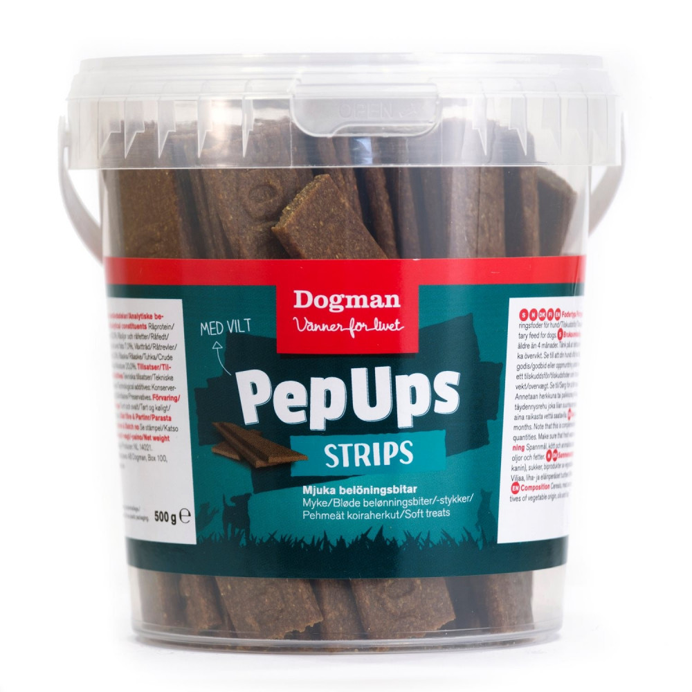 DOGMAN PEP UPS STRIPS DZICZYZNA 500G DOGMAN PEP UPS STRIPS DZICZYZNA 500G