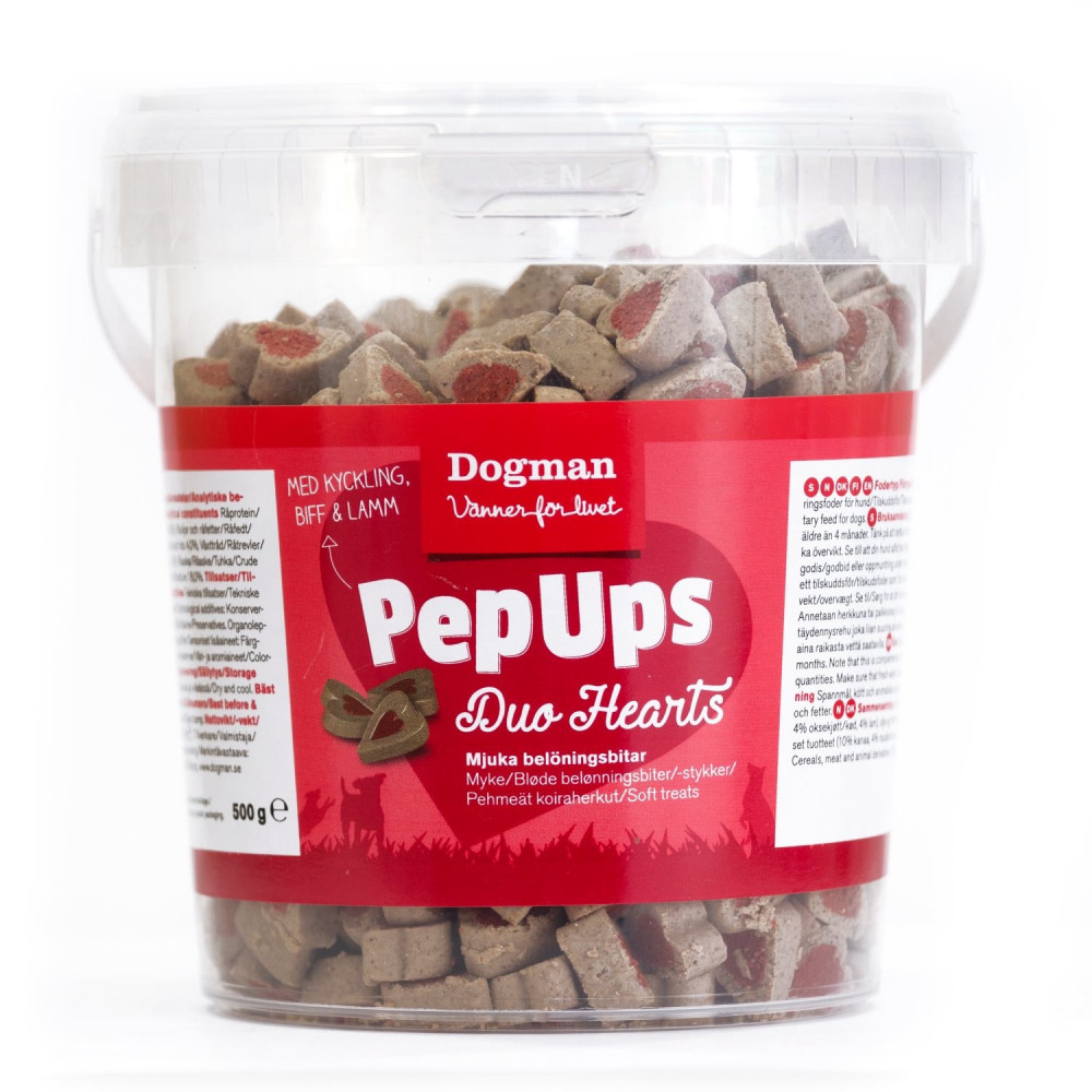 DOGMAN PEP UPS DUO HEARTS 500G DOGMAN PEP UPS DUO HEARTS 500G