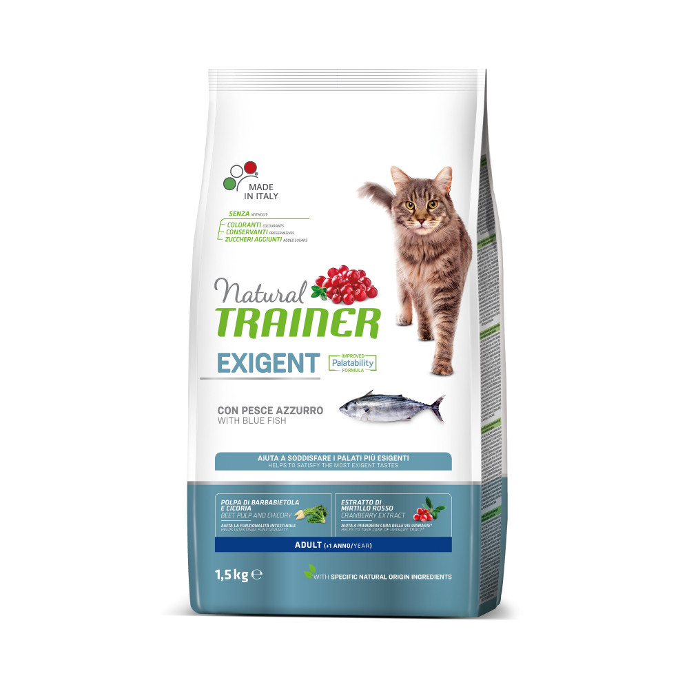 TRAINER NATURAL CAT EXIGENT BLUE FISH 1,5 KG TRAINER NATURAL CAT EXIGENT BLUE FISH 1,5 KG
