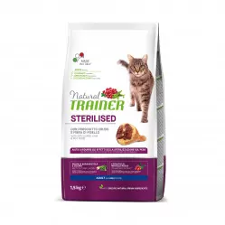 TRAINER NATURAL CAT STERILISED HAM 1,5 KG