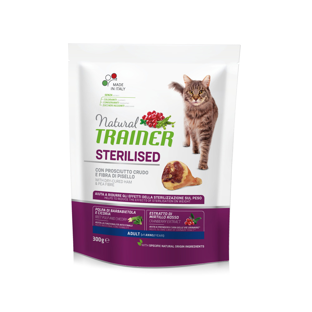 TRAINER NATURAL CAT STERILISED HAM 300 G