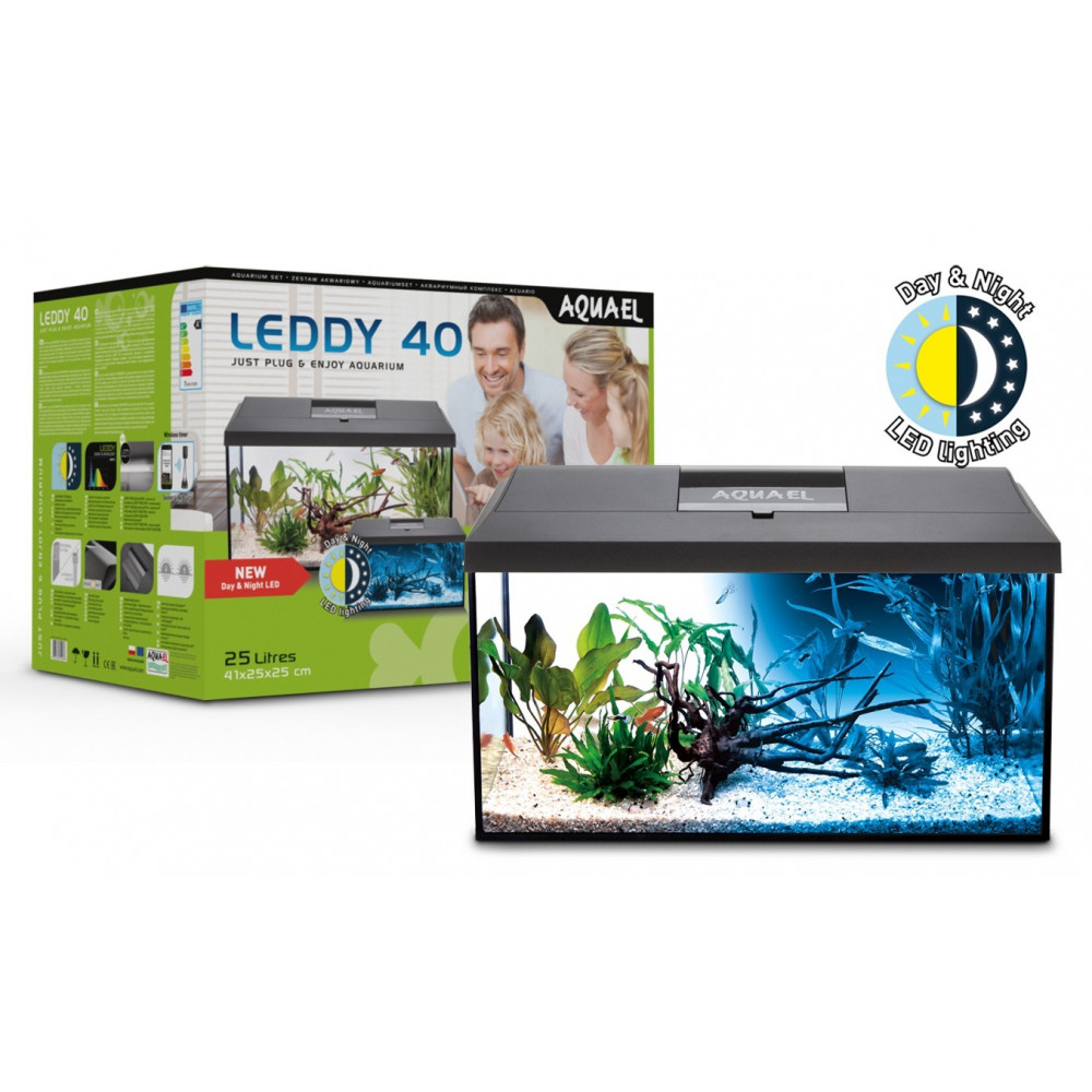 ZESTAW AKWARIOWY LEDDY DAY&NIGHT 40 CZARNY PAP ZESTAW AKWARIOWY LEDDY DAY&NIGHT 40 CZARNY PAP