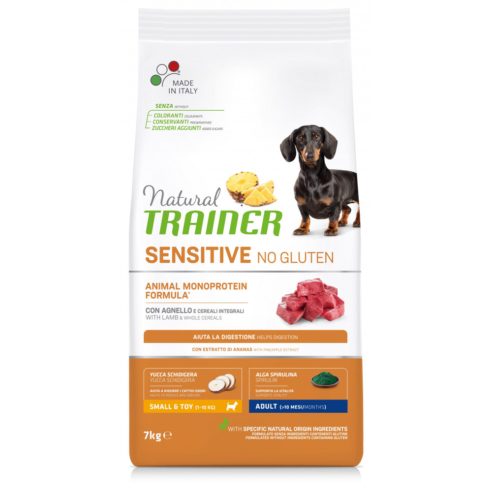 TRAINER SENSITIVE DOG NO GLUTEN ADULT MINI LAMB 7 kg TRAINER SENSITIVE DOG NO GLUTEN ADULT MINI LAMB 7 kg