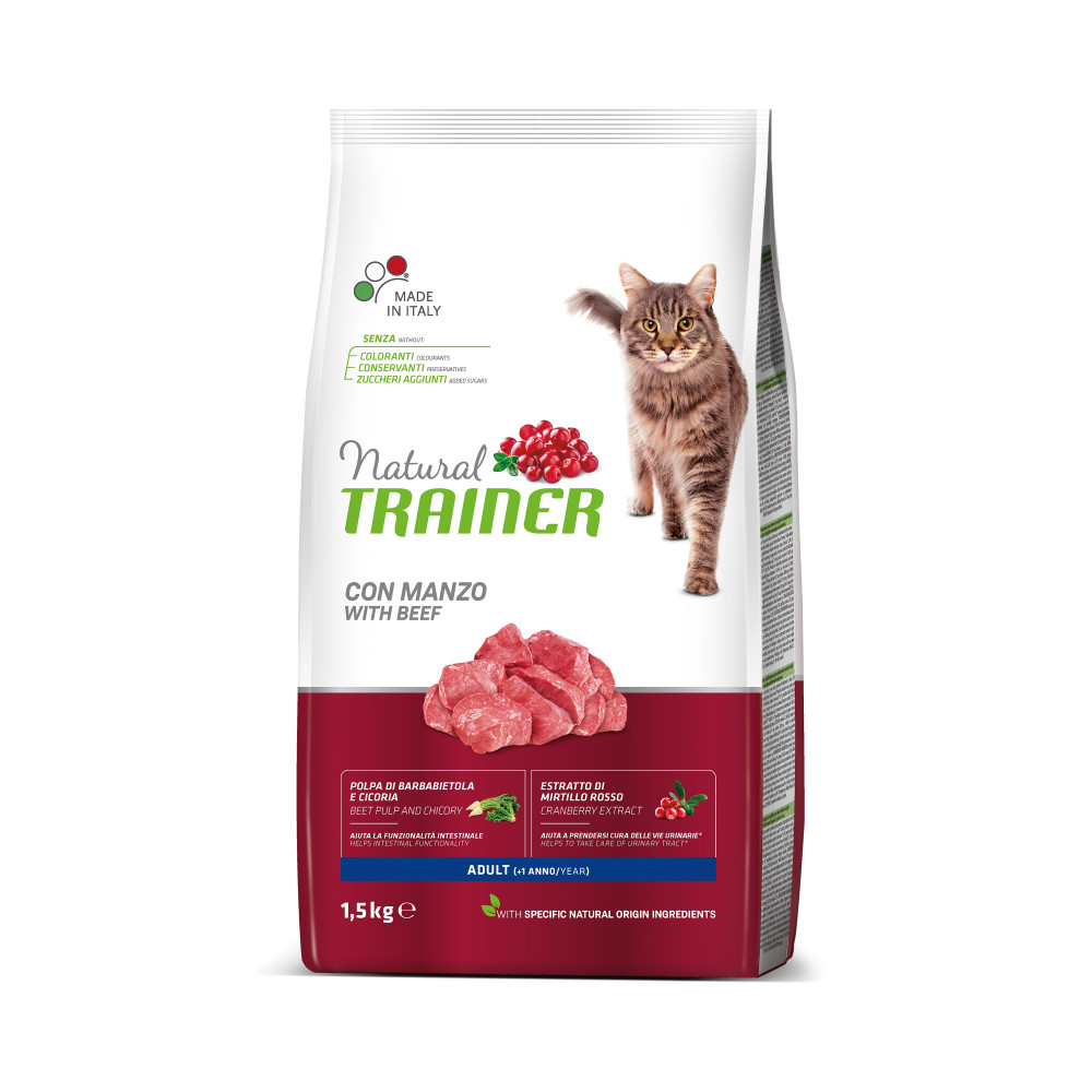 TRAINER NATURAL CAT WOŁOWINA (BEEF) 1,5 KG TRAINER NATURAL CAT WOŁOWINA (BEEF) 1,5 KG