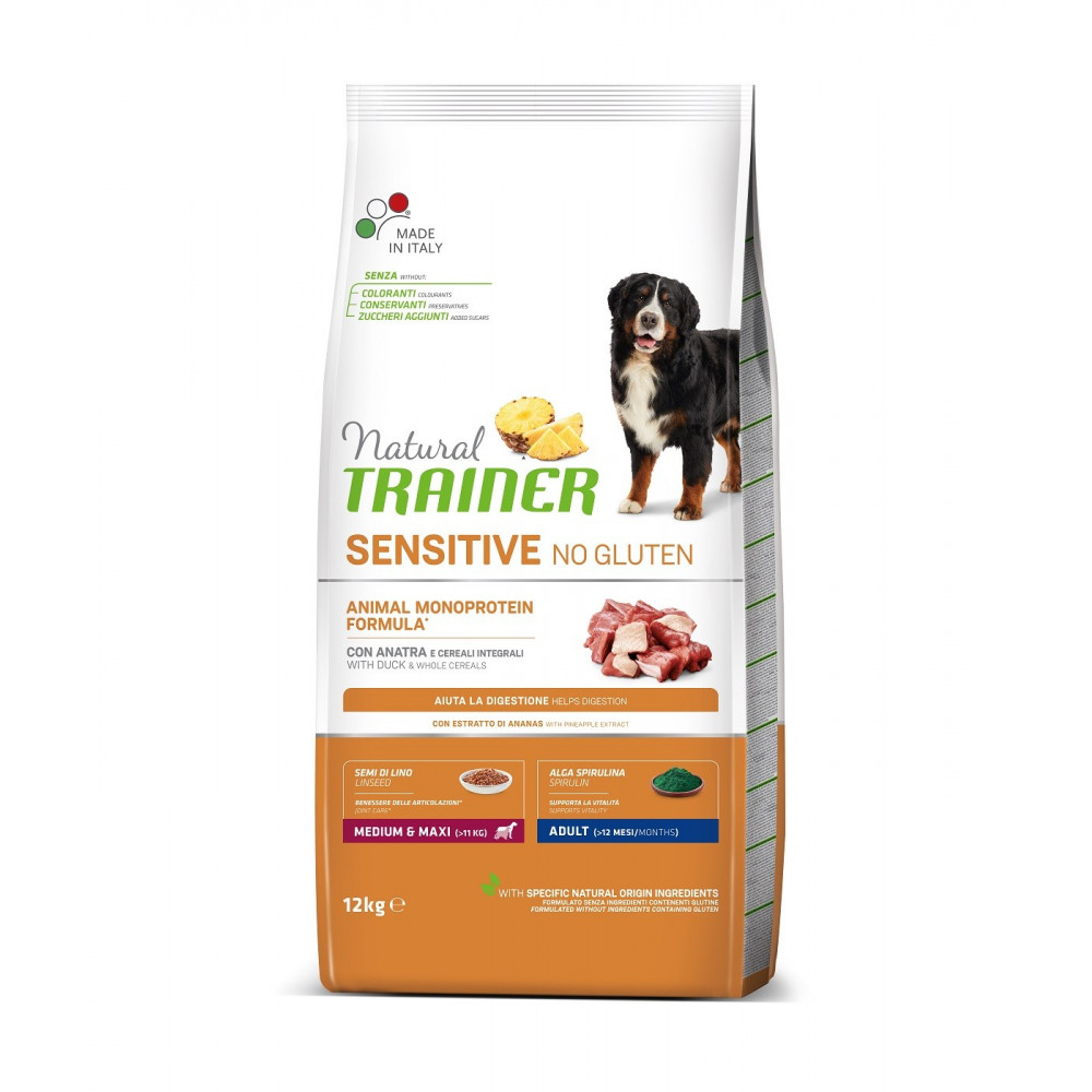 TRAINER SENSITIVE NO GLUTEN ADULT M/M DUCK 12 kg