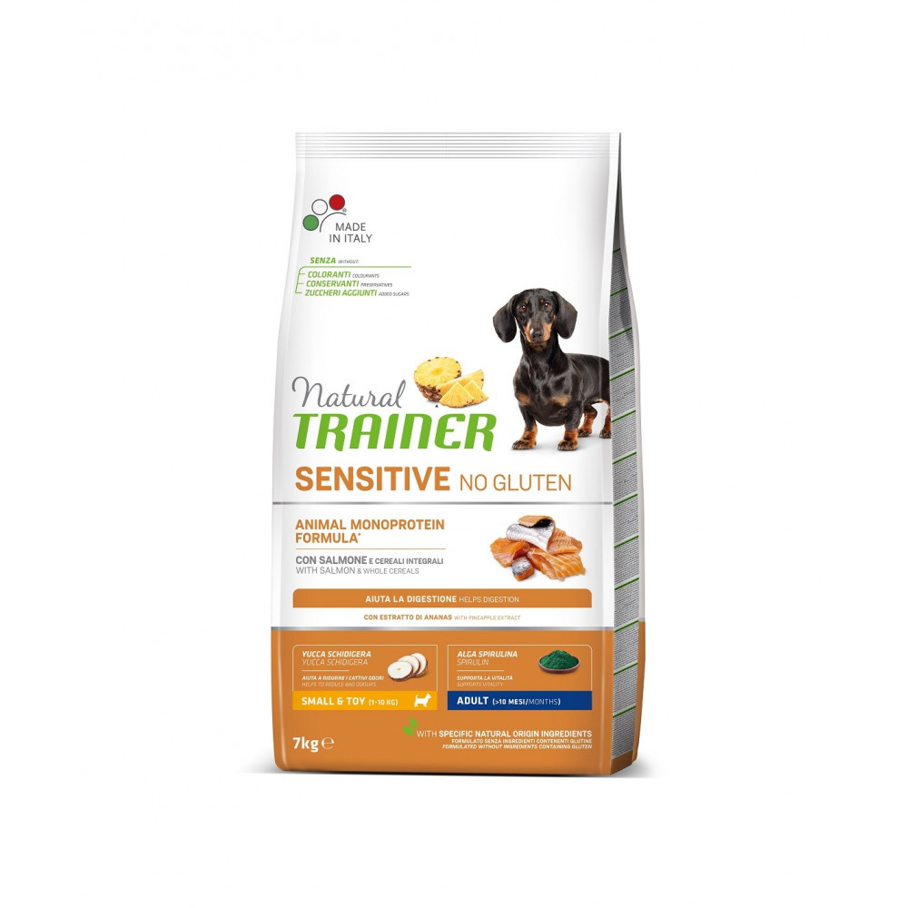 TRAINER SENSITIVE NO GLUTEN ADULT MINI SALMON 7 kg TRAINER SENSITIVE NO GLUTEN ADULT MINI SALMON 7 kg