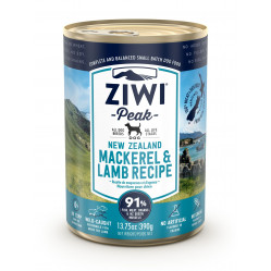 ZIWI PEAK MAKRELA I JAGNIĘCINA 390G - PUSZKA DLA PSA