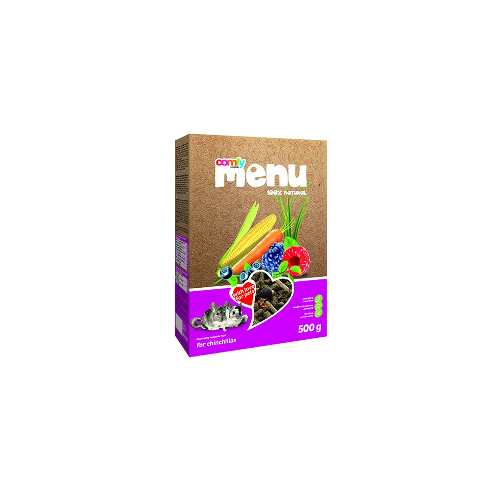 COMFY MENU GRANULAT DLA SZYNSZYLI 500 g COMFY MENU GRANULAT DLA SZYNSZYLI 500 g