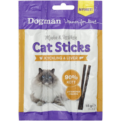 DOGMAN KOT STICKS KURCZAK / WĄTRÓBKA 3 szt.