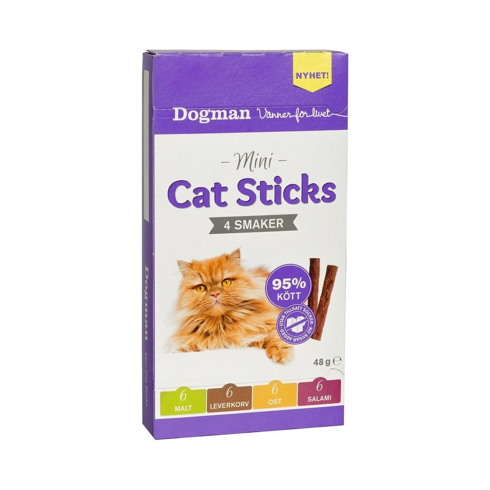 DOGMAN KOT STICKS 4 SMAKER 48 g