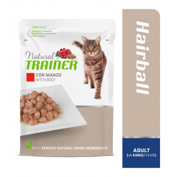 TRAINER CAT ADULT HAIRBALL WITH BEEF 85 g