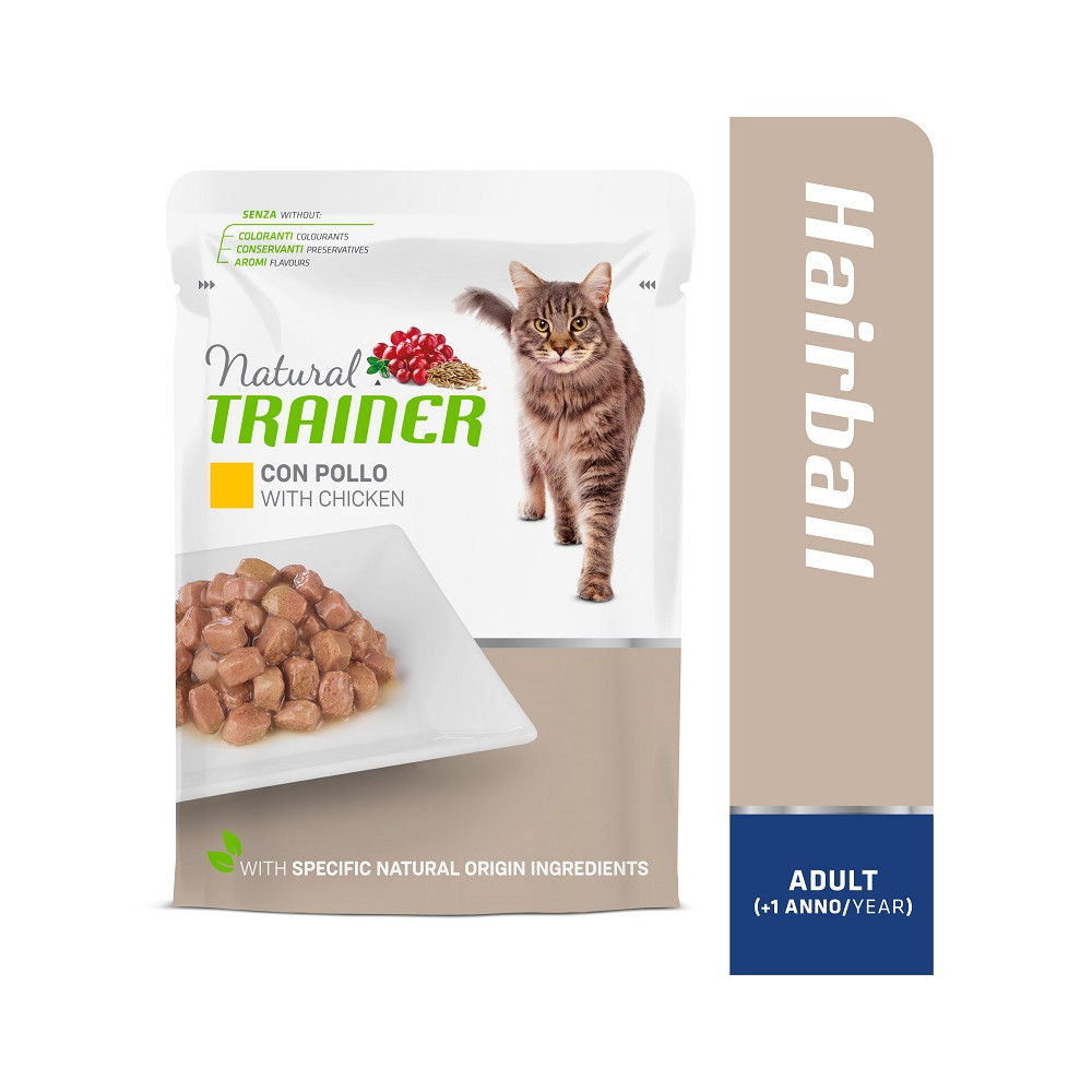 TRAINER CAT ADULT HAIRBALL WITH CHICKEN 85 g