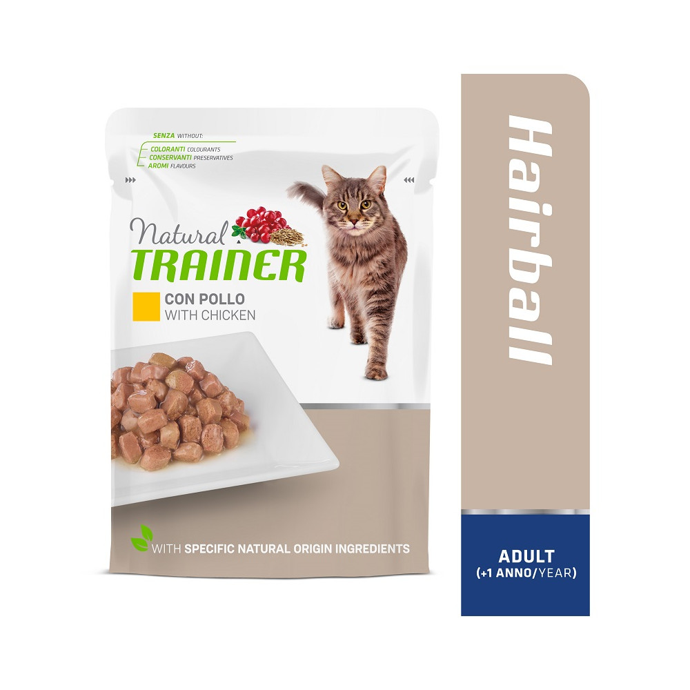 TRAINER CAT ADULT HAIRBALL WITH CHICKEN 85 g TRAINER CAT ADULT HAIRBALL WITH CHICKEN 85 g