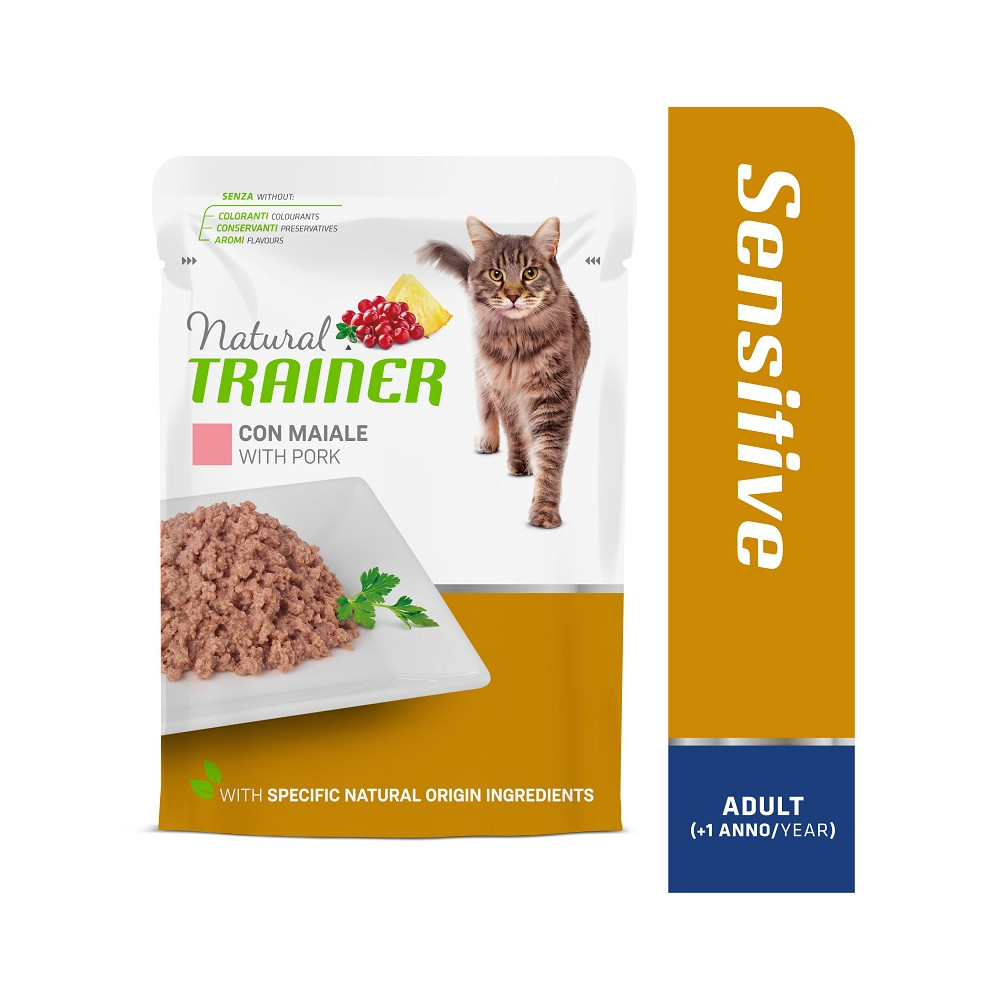 TRAINER CAT SENSITIVE ADULT WITH PORK 85 g TRAINER CAT SENSITIVE ADULT WITH PORK 85 g