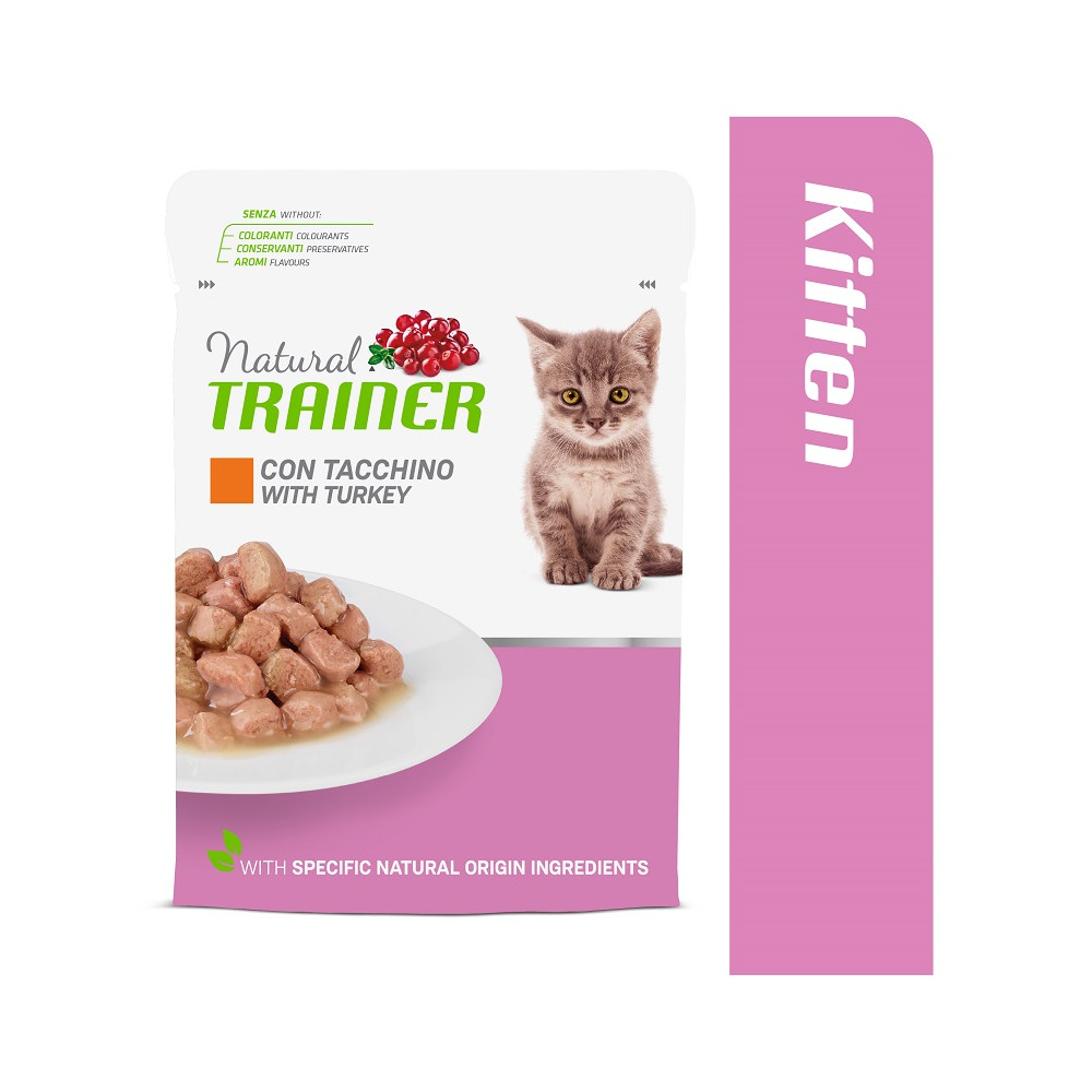 TRAINER KITTEN&YOUNG WITH TURKEY 85 g