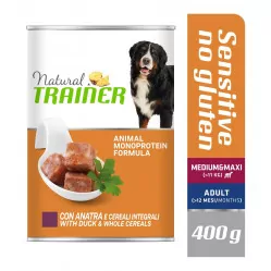 TRAINER DOG SENSITIVE NO GLUTEN MEDIUM&MAXI DUCK&WHOLE CEREALS 400 g