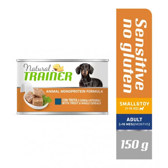 TRAINER DOG SENSITIVE NO GLUTEN SMALL&TOY TROUT&WHOLE CEREALS 150 g