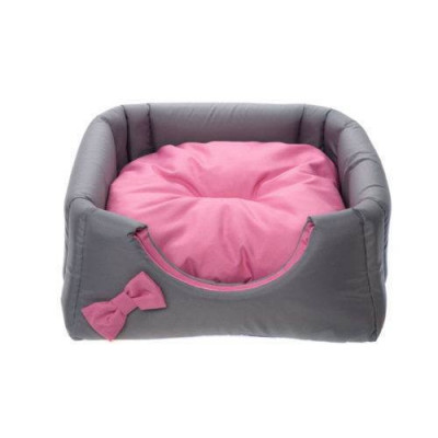COMFY BUDKA LOLA TRIO 43x43x39 SZARY/RÓŻOWY