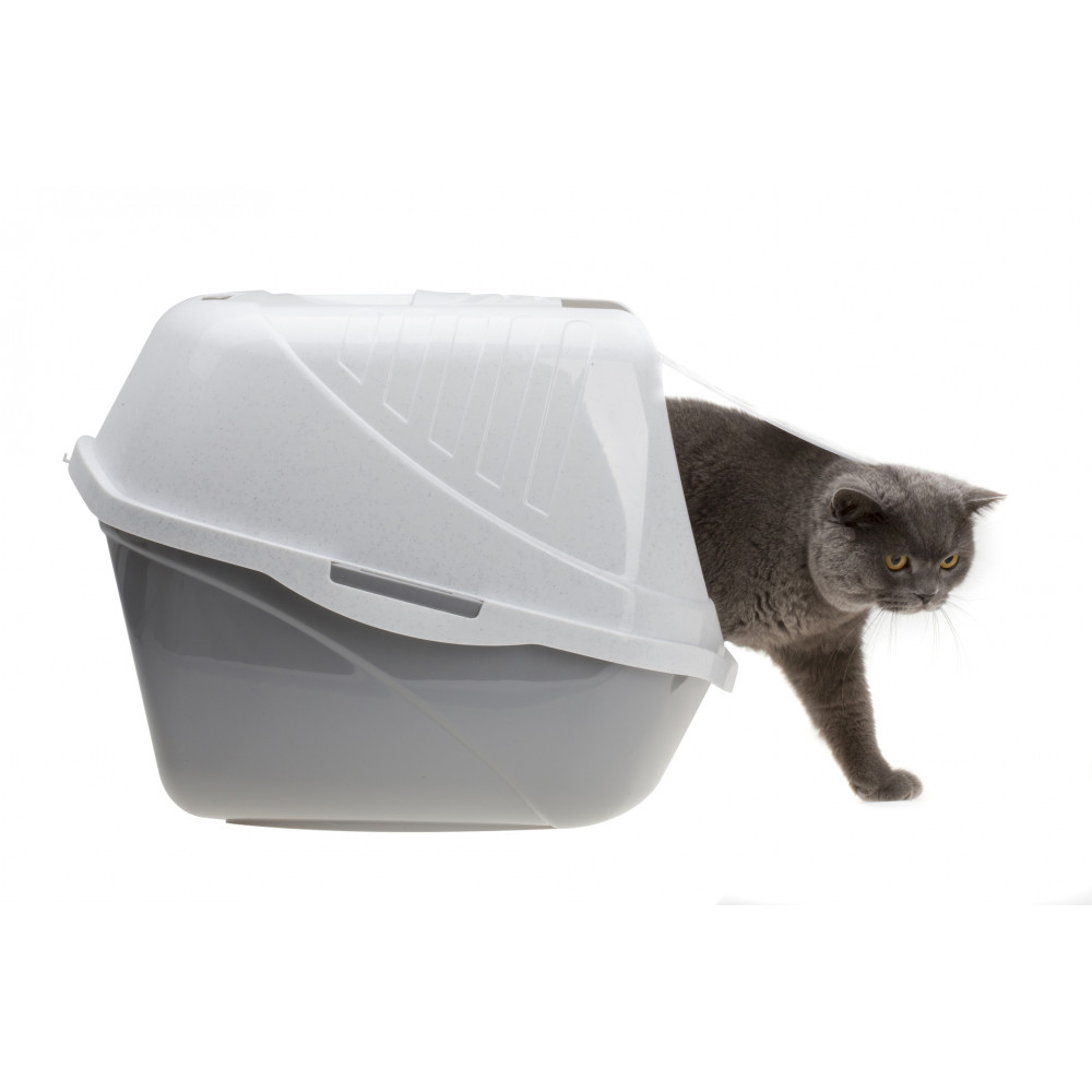 COMFY TOALETA EASY CAT 54 x 40 x 40 cm SZARA