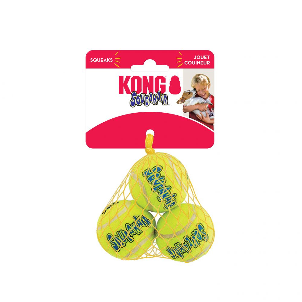 KONG AIR SQUEAKER BALL S 3 szt.