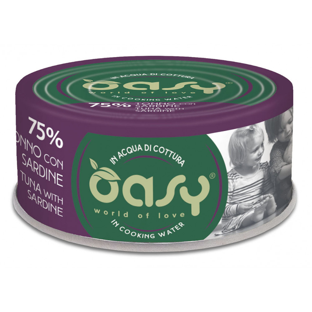 OASY MORE LOVE TUŃCZYK+SARDYNKI KOT 70G OASY MORE LOVE TUŃCZYK+SARDYNKI KOT 70G