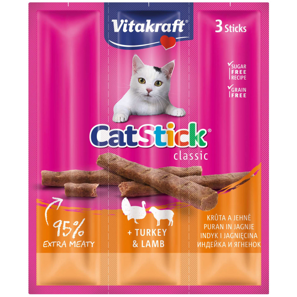 VITAKRAFT CAT STICK MINI INDYK-JAGNIĘCINA 3 SZT VITAKRAFT CAT STICK MINI INDYK-JAGNIĘCINA 3 SZT
