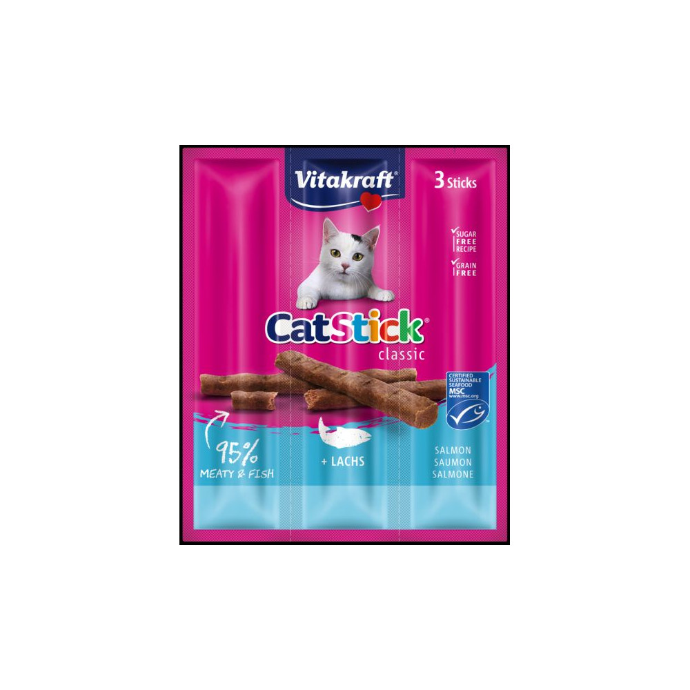 VITAKRAFT CAT STICK MINI ŁOSOŚ 3 SZT VITAKRAFT CAT STICK MINI ŁOSOŚ 3 SZT