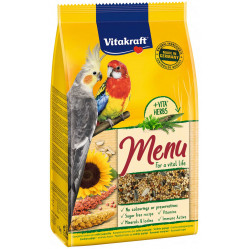 VITAKRAFT MENU VITAL ŚREDNIE PAPUGI MIÓD 1KG