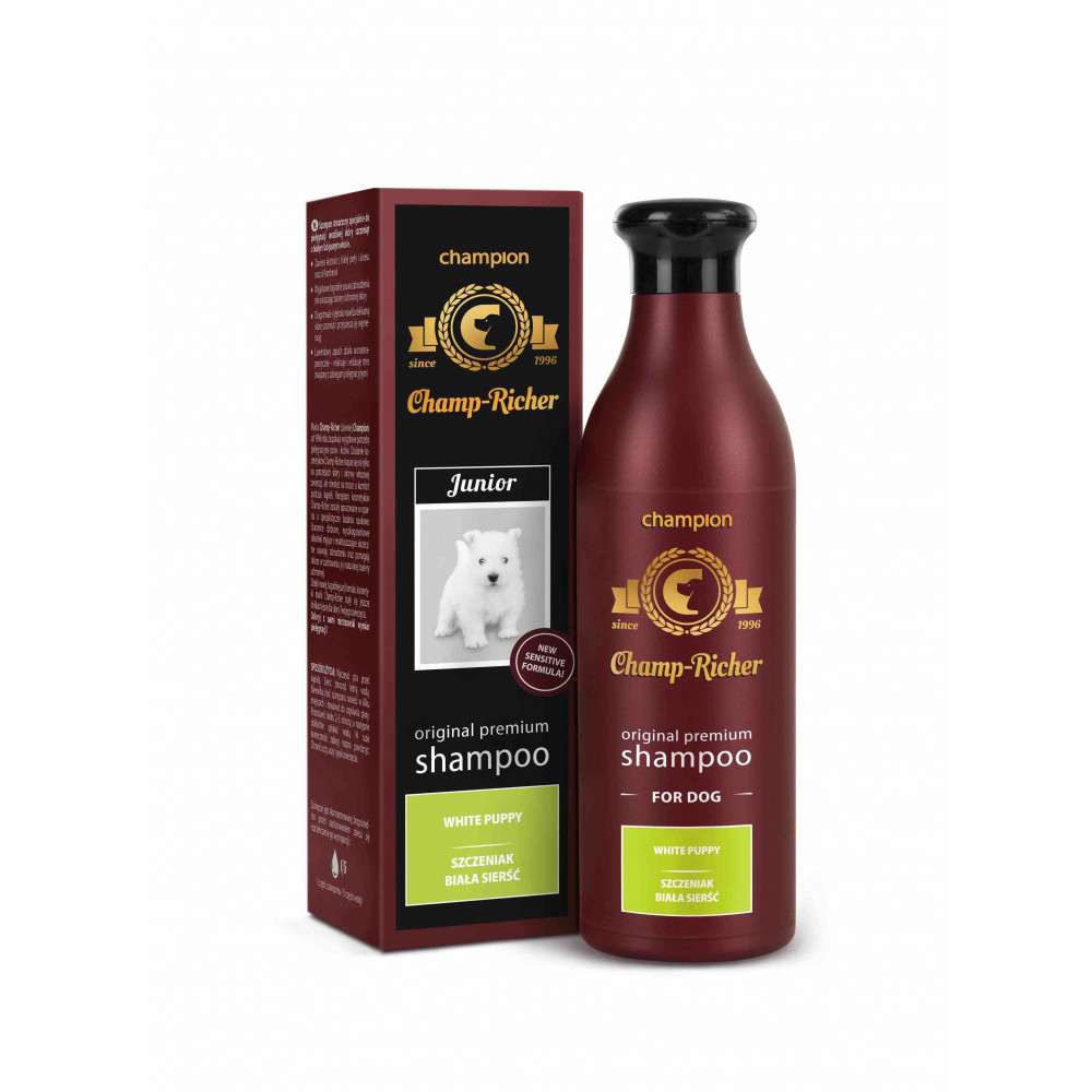 DERMAPHARM CHAMP-RICHER SZAMPON SZCZENIAK BIAŁA SIERŚĆ 250ML DERMAPHARM CHAMP-RICHER SZAMPON SZCZENIAK BIAŁA SIERŚĆ 250ML