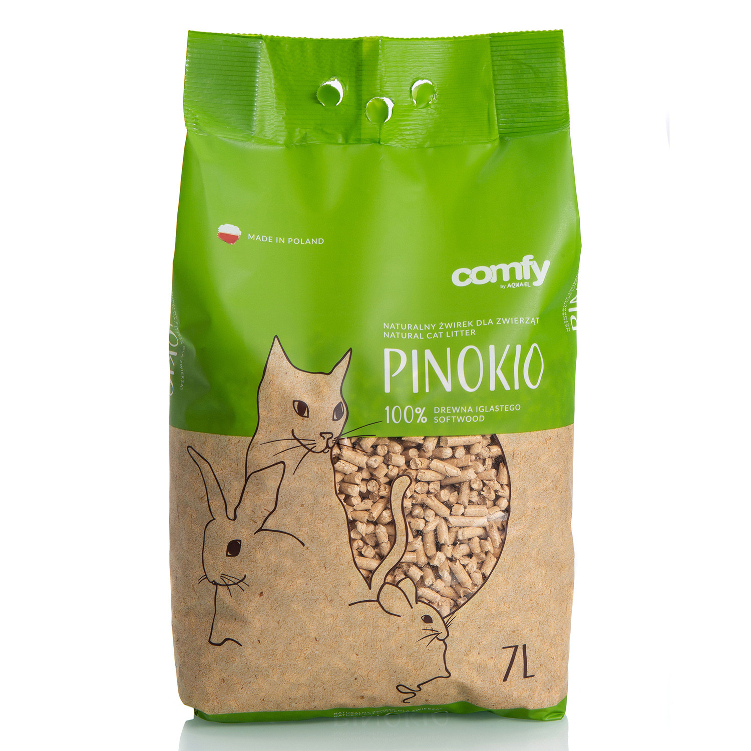 ŻWIREK DREWNIANY COMFY PINOKIO 7L