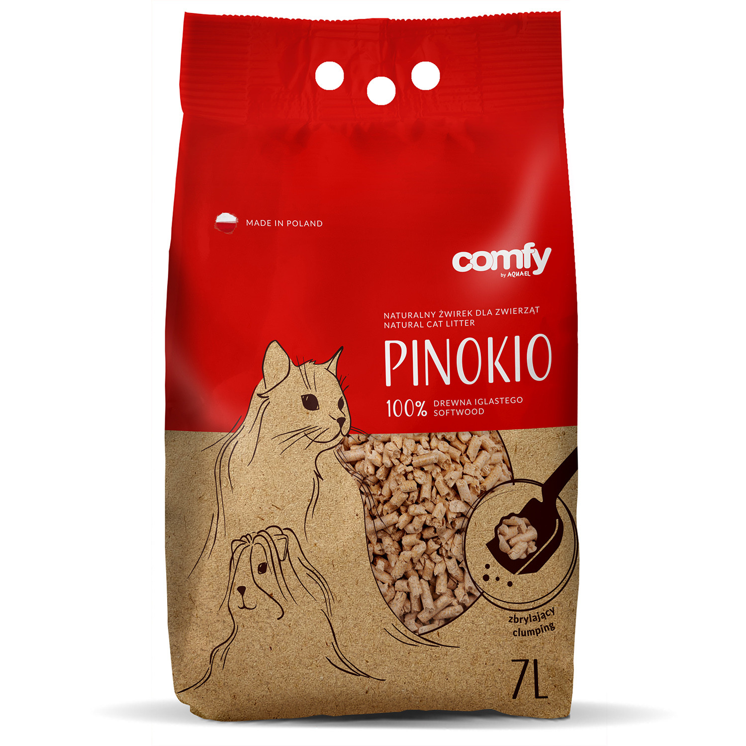 ŻWIREK ZBRYLAJĄCY COMFY PINOKIO PELET 7L