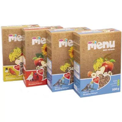 COMFY MENU POKARM DLA PAPUG FALISTYCH OWOCOWY 500 g