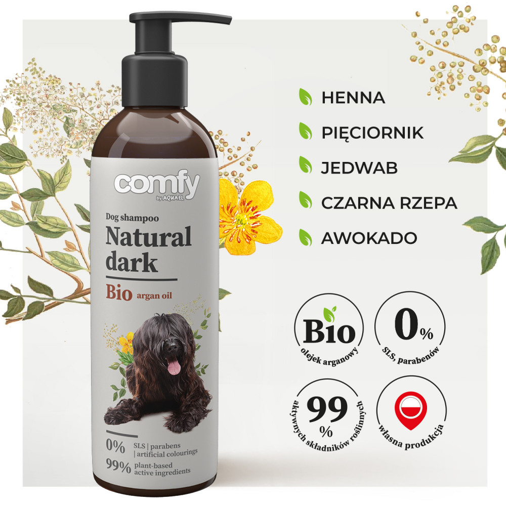 COMFY SZAMPON NATURAL DARK 250ML