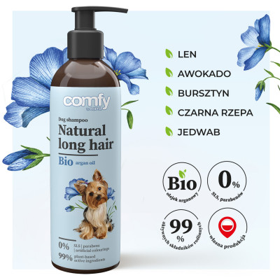 COMFY SZAMPON NATURAL LONG HAIR 250ML