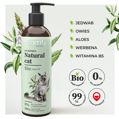 COMFY SZAMPON NATURAL CAT 250ML