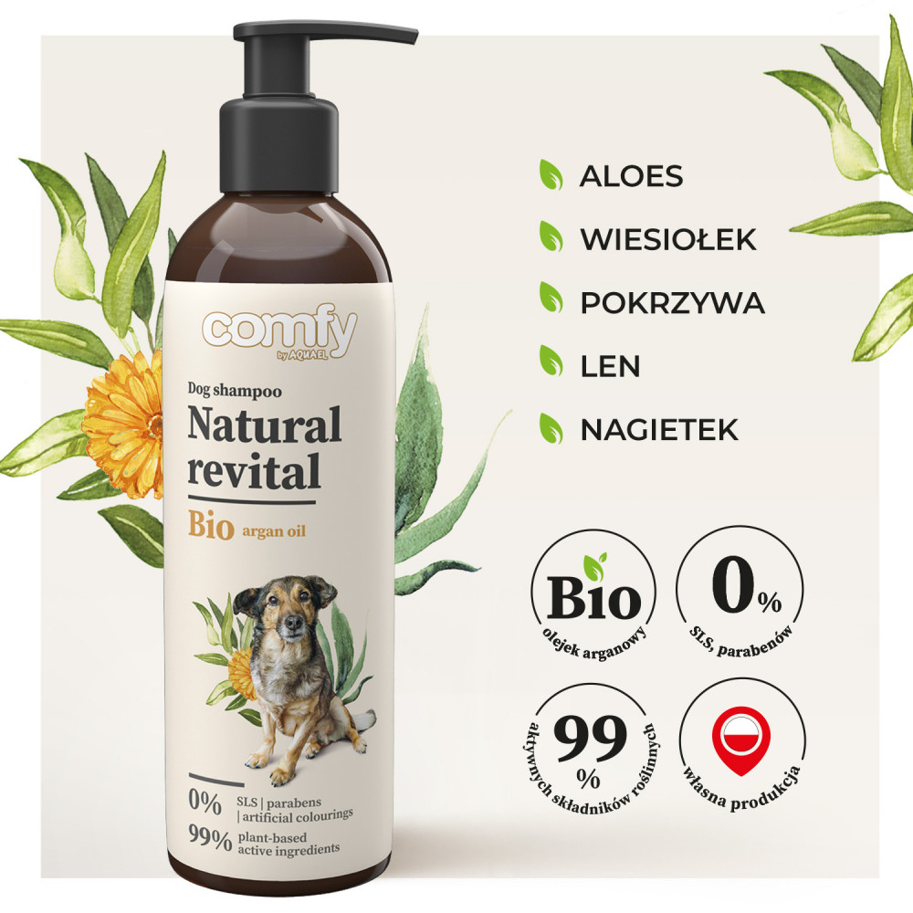 COMFY SZAMPON NATURAL REVITAL 250ML COMFY SZAMPON NATURAL REVITAL 250ML