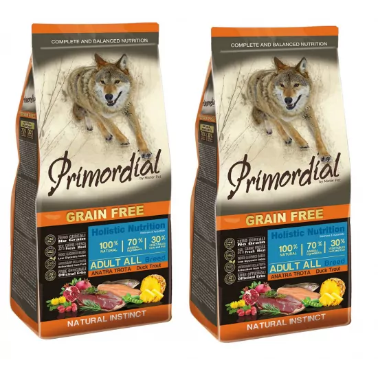 PRIMORDIAL ADULT KACZKA & PSTRĄG 2 x 12 KG