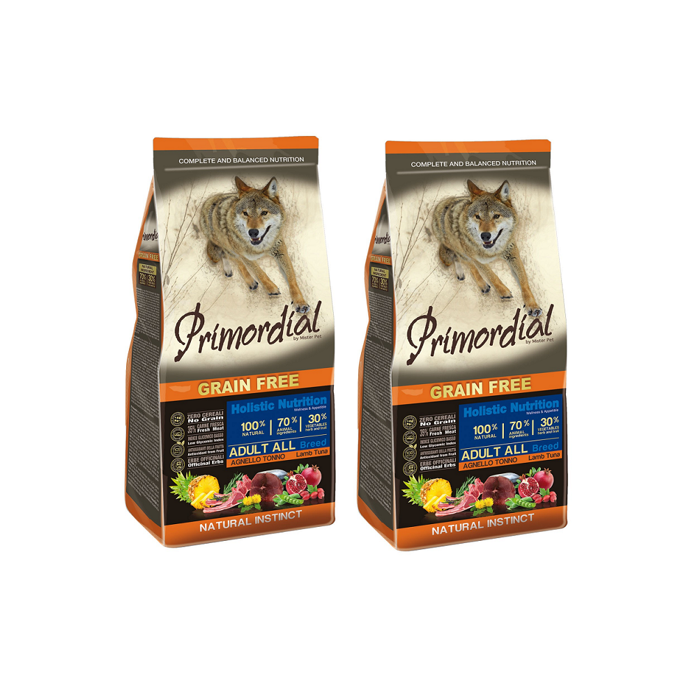 PRIMORDIAL ADULT TUŃCZYK & JAGNIĘCINA 12 KG x 2 SZT