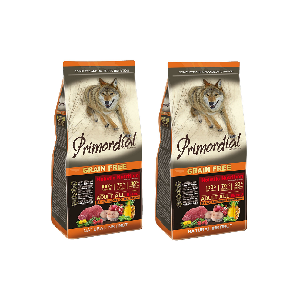 PRIMORDIAL ADULT WOŁOWINA & MAKRELA 12 KG x 2 SZT