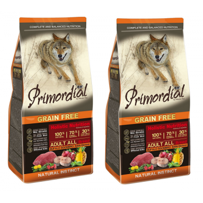 PRIMORDIAL ADULT WOŁOWINA & MAKRELA 12 KG x 2 SZT