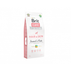 BRIT CARE DOG HAIR&SKIN INSECT&FISH 12KG