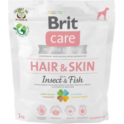 BRIT CARE DOG HAIR&SKIN INSECT&FISH 1KG