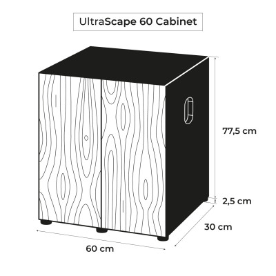 AQUAEL ULTRASCAPE 60 ZESTAW+SZAFKA FOREST