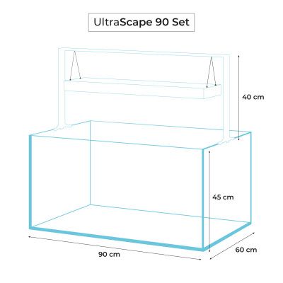 AQUAEL ULTRASCAPE 90 ZESTAW+SZAFKA SNOW