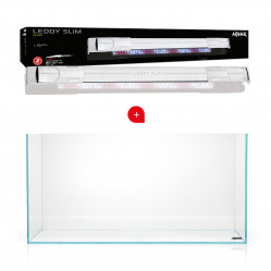 AQUAEL OPTI TANK 80 + LEDDY SLIM 32W PLANT BIAŁY
