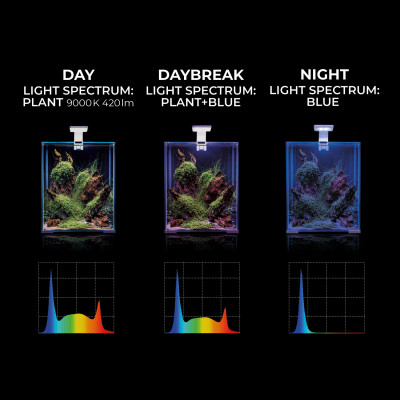 AQUAEL LEDDY SMART 4,8W PLANT DAY & NIGHT CZARNY